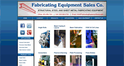 Desktop Screenshot of fabricatingequipmentsales.com